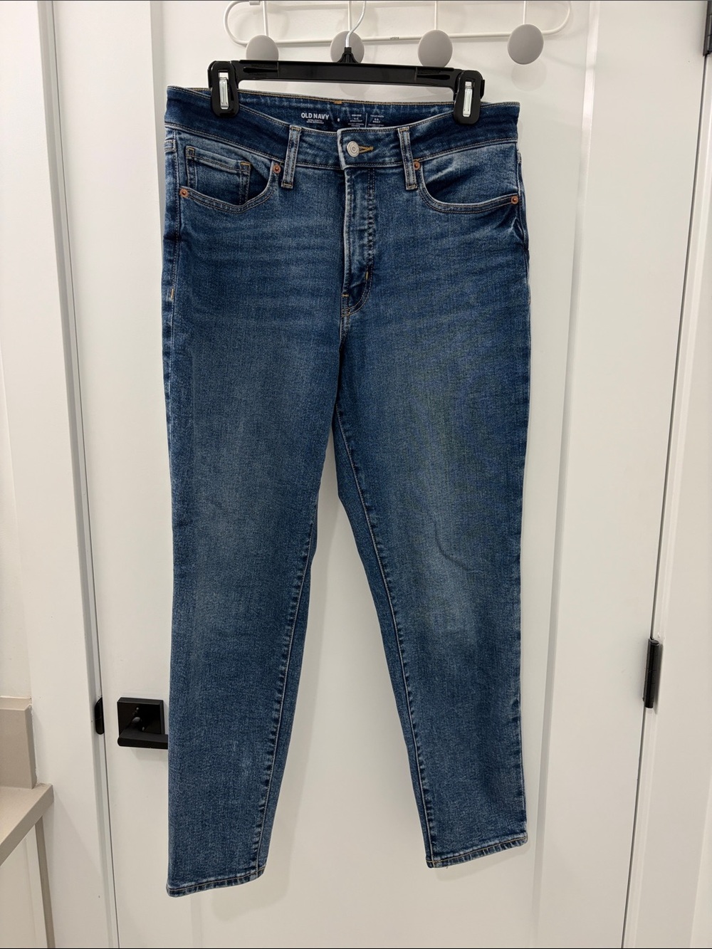 Old Navy Women's Straight Leg Jeans in Classic Blue Denim